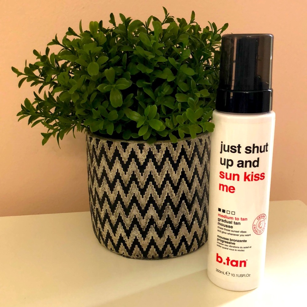 b.tan just shut up and sun kiss me gradual tan mousse